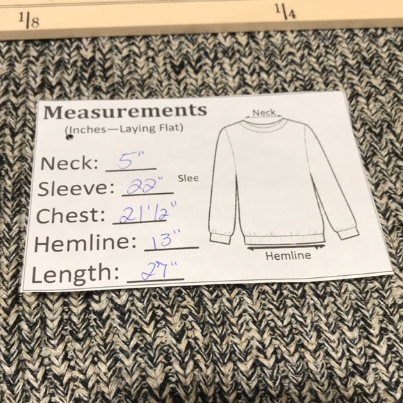 RETRO—ST. JOHN’S BAY—Chunky Grandpa Pullover Crewneck Black/White Sweater—Sz Lg - Picture 15 of 15